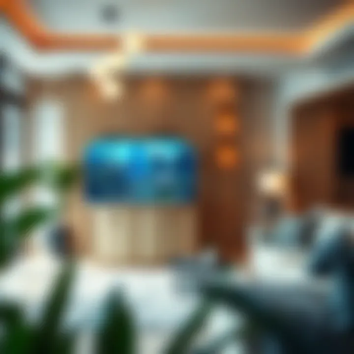 Aquarium Stand Integration in Home Decor Interior setup featuring a 15 column aquarium stand in a living space