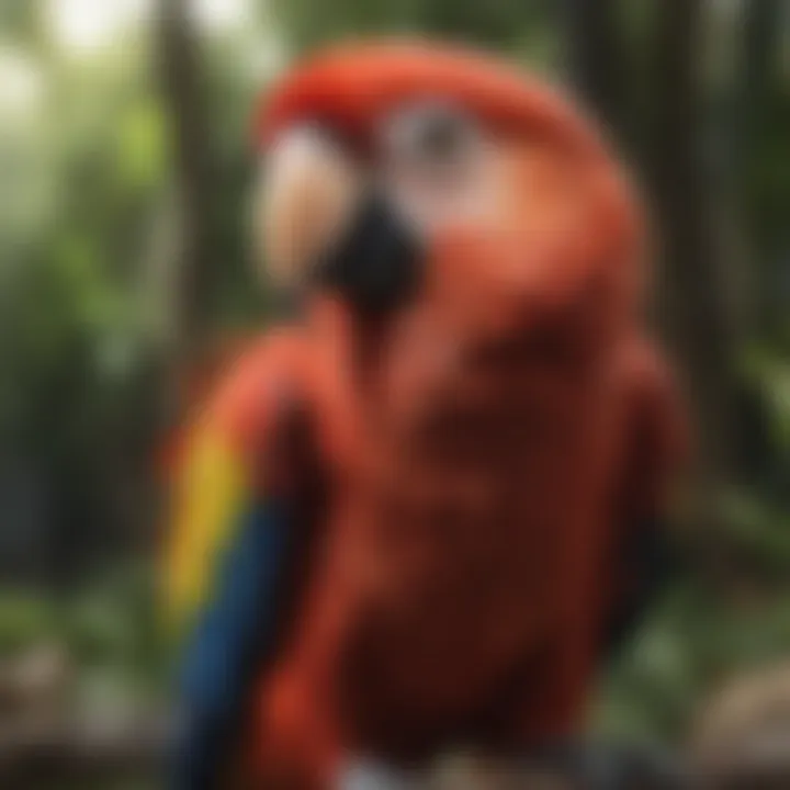 Nutritional care for a scarlet macaw