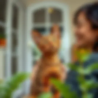 Welcoming an Oriental Shorthair Home A family welcoming an Oriental Shorthair cat into their home