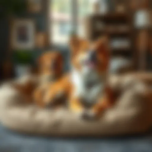 Durable dog bed for large breeds