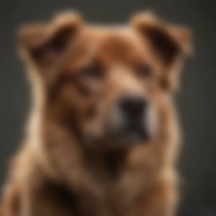 A well-groomed dog showcasing its pedigree