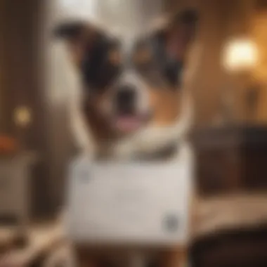 A proud dog owner holding their AKC registration certificate