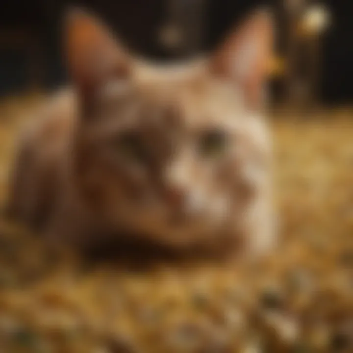 Corn-based cat litter showcasing natural ingredients