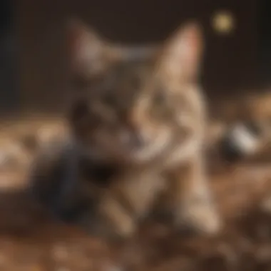 Paper cat litter made from recycled materials