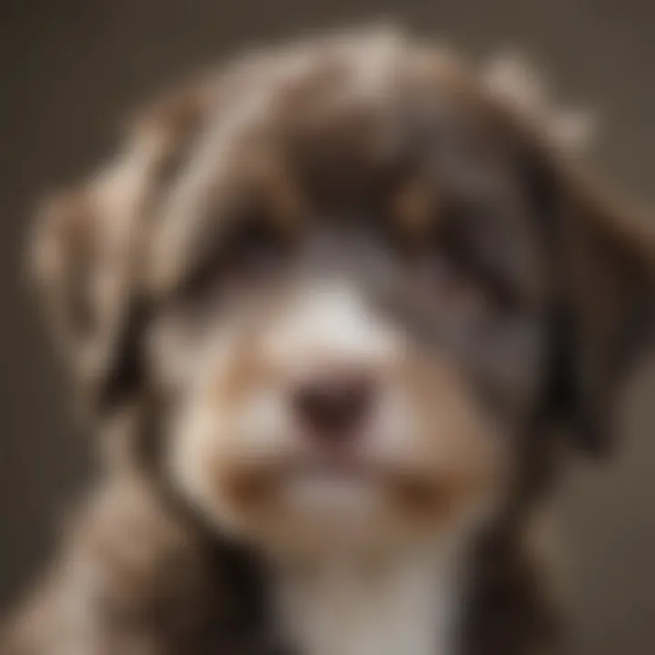 Close-up of a well-bred Aussiedoodle showcasing quality lineage