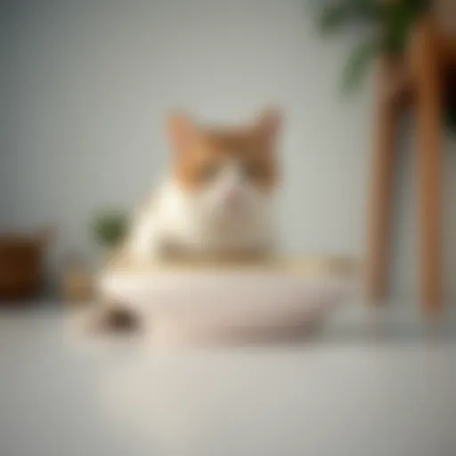 Innovative anti vomit cat food bowl design