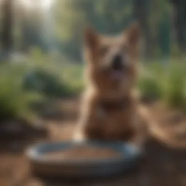 Pet enjoying Blue Wilderness dog food