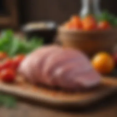Quality Ingredients for Pet Nutrition Fresh ground turkey on a cutting board