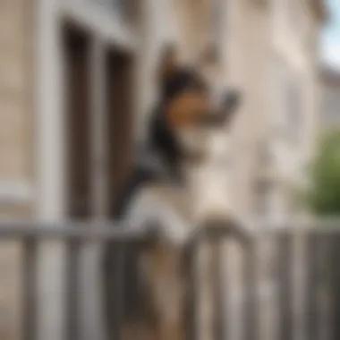 Installation of balcony guards to ensure dog safety