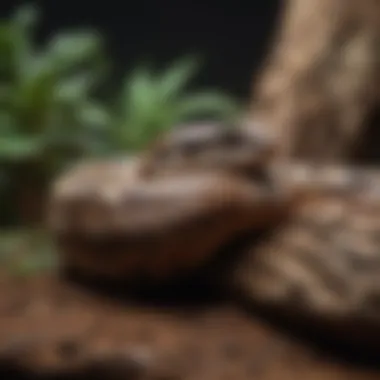 Ball Python Relaxing on Repti Bark Ball Python resting on a bed of Repti Bark