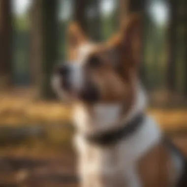 Pet owner reviewing feedback on bark collars