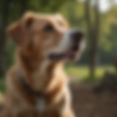 A dog trainer demonstrating effective training techniques