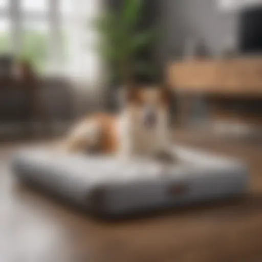 Elevated dog bed showcasing airflow design