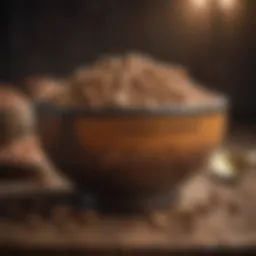 A bowl filled with high-quality dog food for Pitbulls