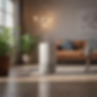 Silent Air Purifier for Peaceful Environments Air purifier operating quietly in a pet-friendly home
