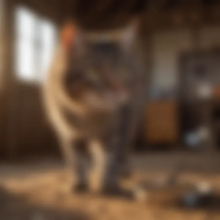 Feeding strategies for barn cats in a rustic setting