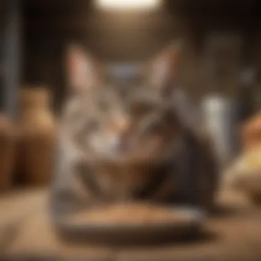 A selection of premium cat food brands for barn cats