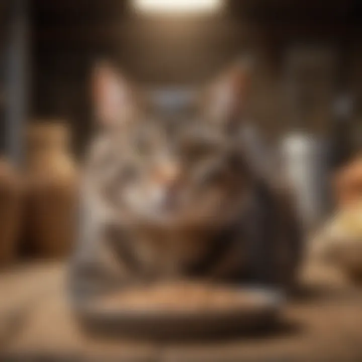 A selection of premium cat food brands for barn cats