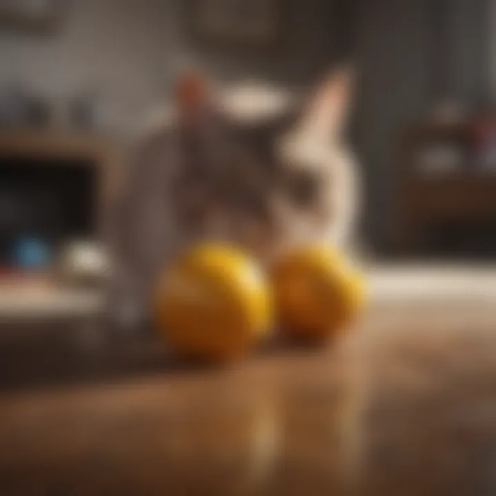 A selection of durable cat balls for solo play.
