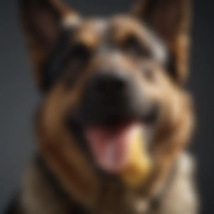 Close-up of an ideal chew treat highlighting its texture and ingredients