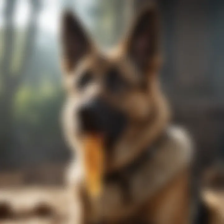Selection of premium chew treats tailored for German Shepherds