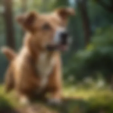 Dog Enjoying a Pest-Free Environment A happy dog outdoors enjoying a pest-free environment
