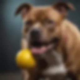 A robust chew toy designed for powerful chewers like Pit Bulls.