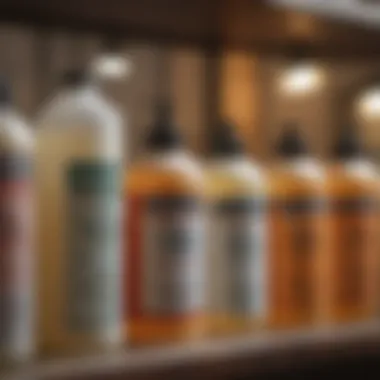 Chemical Treatments for Yard Flea Management Effective chemical flea treatment products lined up on a shelf