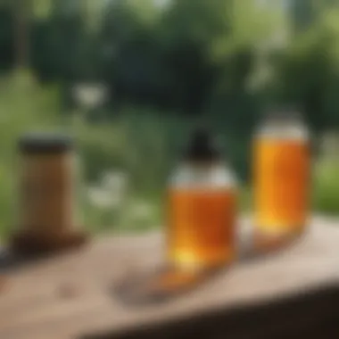 Natural Remedies for Flea Control Natural flea control remedies displayed on a garden table