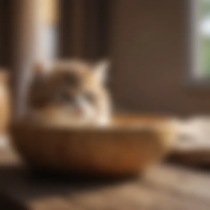 Bamboo feeding bowl designed for comfort and style