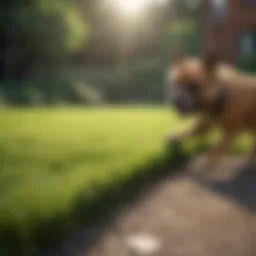 Lush lawn with dog-friendly grass
