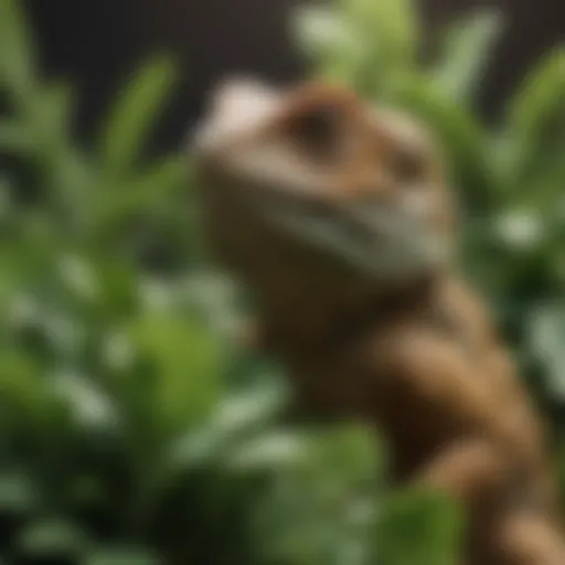 A vibrant assortment of leafy greens suitable for bearded dragons