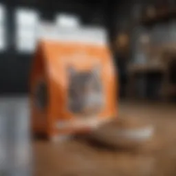A selection of premium indoor cat food bags designed to reduce hairballs