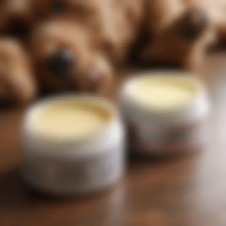 Comparison chart of different paw balm products