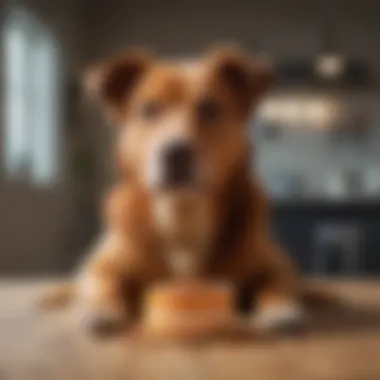 A happy dog enjoying a bowl of nutritious dog food, illustrating the impact of quality nutrition on pet health.