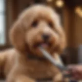 Professional grooming shears specifically designed for Goldendoodles