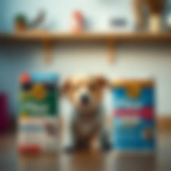 Comparison of different topical flea treatment packaging