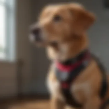 A medical alert service dog trained to recognize health emergencies.