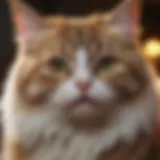 A cat looking sick with symptoms of a cold