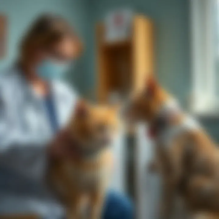 Veterinary Insights: Discussing Flea Treatment Options Veterinarian consulting with a pet owner