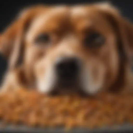Close-up of Canidae dog food showing high-quality ingredients