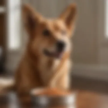 A Dog's Delight: Enjoying Canidae Dog Food Happy dog enjoying a bowl of Canidae food