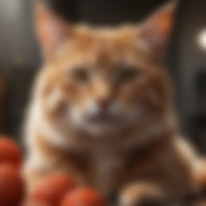 Illustration of a cat with a concerned expression