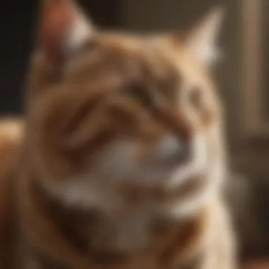 A cozy home setup with a cat and natural remedies