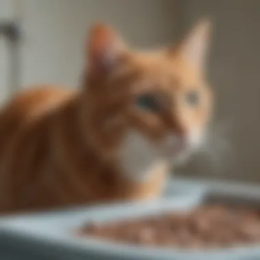 Cat's Experience with Exquisicat Litter Cat using Exquisicat litter in a clean litter box