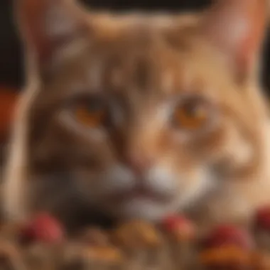Potential Causes of Red Discoloration in Cat Feces Diagram showing potential causes of red feces in cats