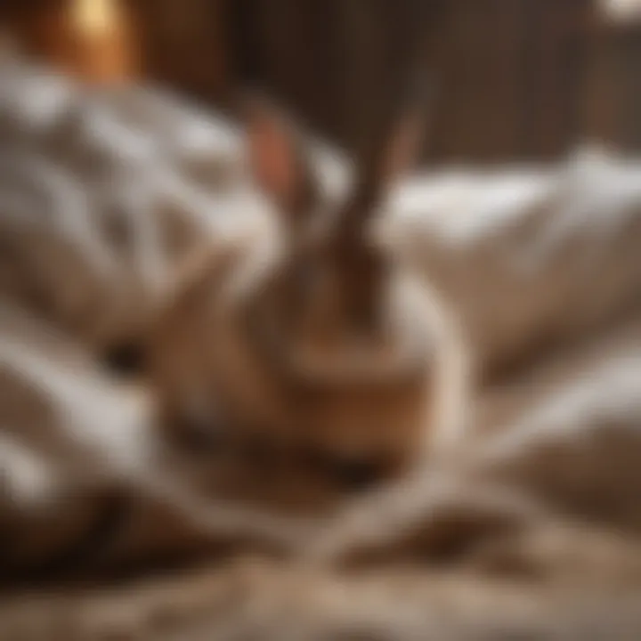 Comfortable rabbit habitat with proper bedding
