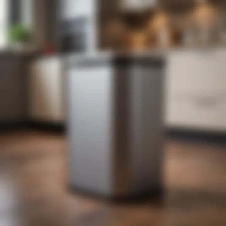 Stylish and functional kitchen trash can