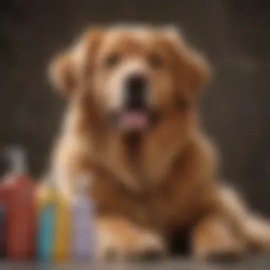 Variety of Dog Shampoo Products Different types of dog shampoos displayed