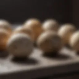 A small incubator with quail eggs inside, showcasing optimal conditions for hatching.